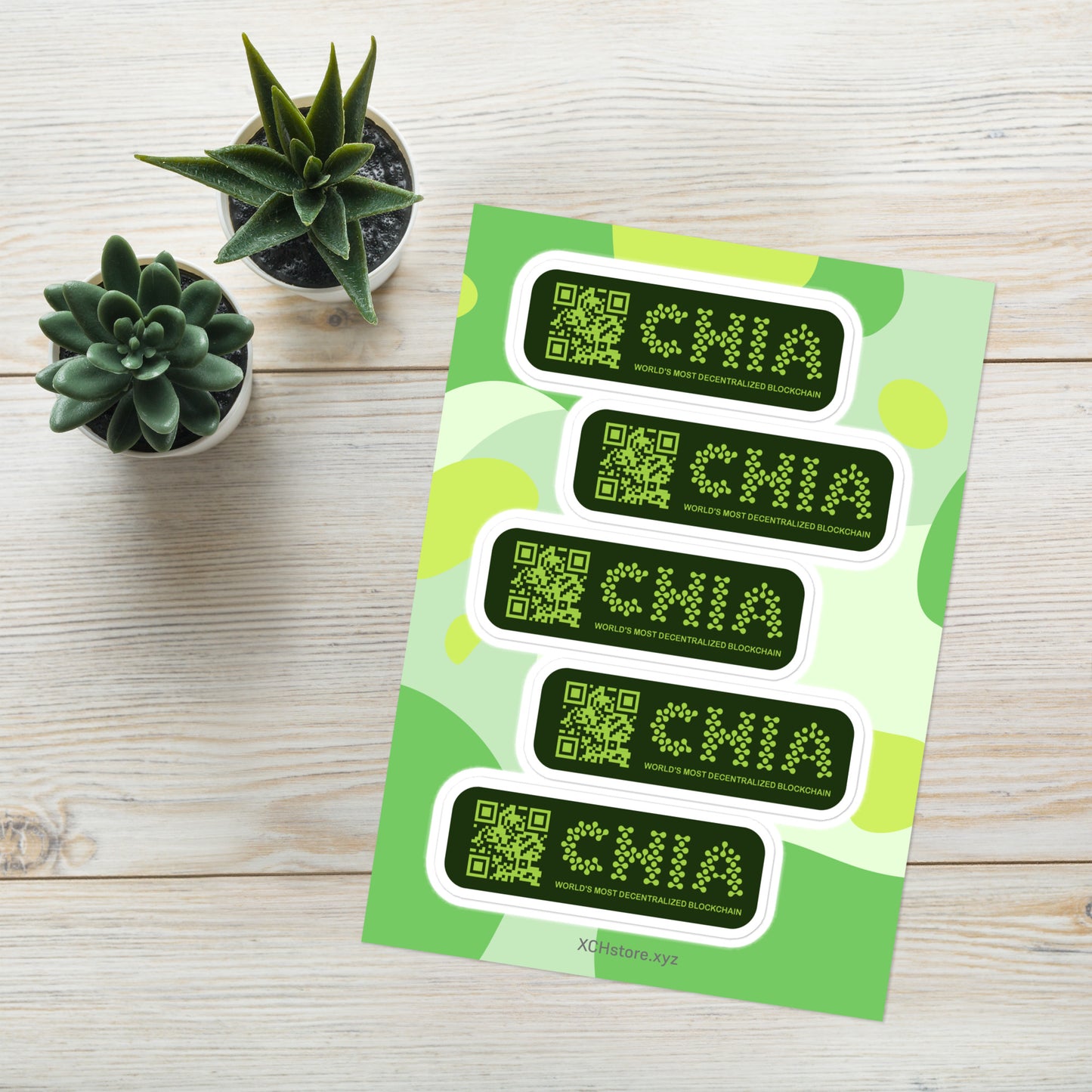 Chia QR Stickers